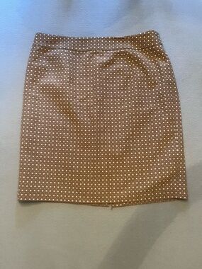 Banana Republic | Khaki & White Tailored Pencil Skirt